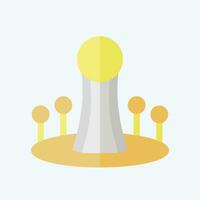 Icon Astana. related to Capital symbol. flat style. simple design editable. simple illustration vector