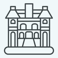 Icon Hanoi. related to Capital symbol. line style. simple design editable. simple illustration vector
