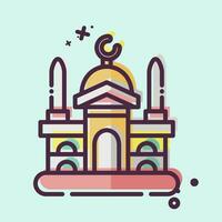 icono Damasco. relacionado a capital símbolo. mbe estilo. sencillo diseño editable. sencillo ilustración vector