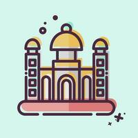 Icon Dhaka. related to Capital symbol. MBE style. simple design editable. simple illustration vector
