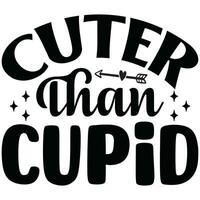 cuter than cupid vector