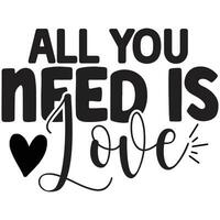 all you need is love vector