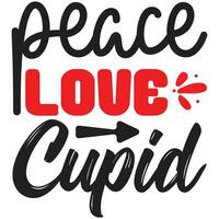 peace love cupid vector