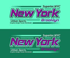 New York city racing typeface, for print on t shirts etc. vector