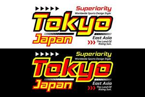 Tokyo urban sports design, for print on t shirts etc. vector