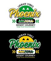 Phoenix city circle urban vintage calligraphy typeface, for print on t shirts etc. vector
