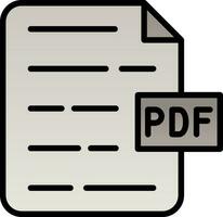 PDF Document Vector Icon Design