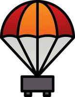 Parachute Vector Icon Design