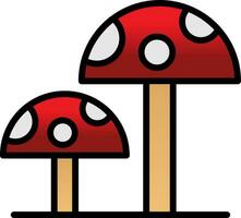 Mushrooms Vector Icon Design