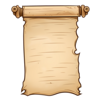 Parchment paper scroll papyrus empty frame blank png