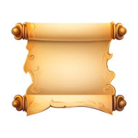 Parchment paper scroll papyrus empty frame blank png