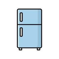 refrigerador icono vector diseño modelo sencillo y limpiar