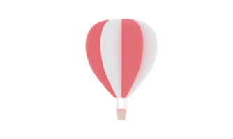 hot air balloons 3d rendering png