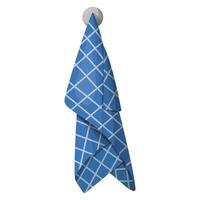 a kitchen towel is hanging on a hook. vector illustration.