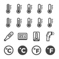 thermometer icon set,vector and illustration vector