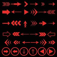 Arrow icon. Big set of vector flat arrows. Collection of concept arrows for web design, mobile apps, interface and more.