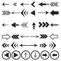 Arrow icon. Big set of vector flat arrows. Collection of concept arrows for web design, mobile apps, interface and more.