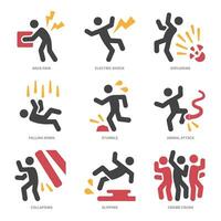 accident icon,vector and illustration vector