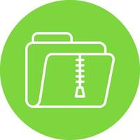 Zip Folder Vector Icon Design