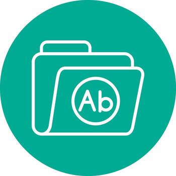 diseño de icono de vector de carpeta