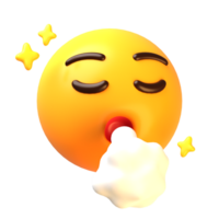 quase não acontecer face 3d emoji ícone png