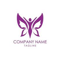 butterfly skin care logo design.eps vector