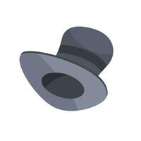 Vector top hat illustration on transparent background