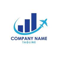 aircraft financial logo vector