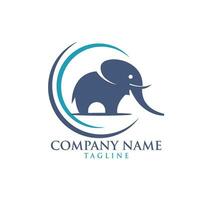 elephant logo design vector