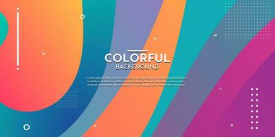 Colorful flow background with modern abstract shapes. Very suitable for poster, banner, cover, advertisement, wallpaper, etc. vector