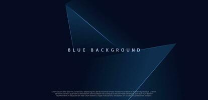 Blue premium abstract background with dark geometric shapes. Very suitable for poster, banner, cover, advertisement, wallpaper and futuristic design concept vector