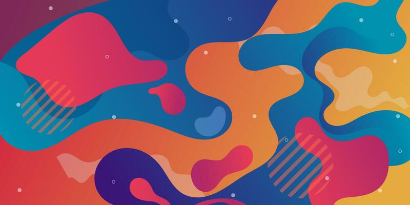 Colorful flowing wave background with modern abstract shapes. Very suitable for poster, banner, cover, advertisement, wallpaper, etc.