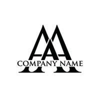 aa logo design vector