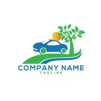 car rental logo design vector