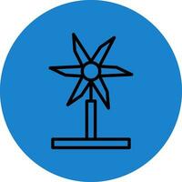 diseño de icono de vector de turbina de viento