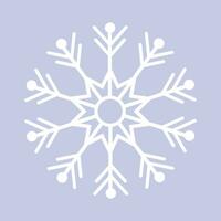 Vector christmas snowflake design on white