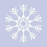 Vector christmas snowflake design on white