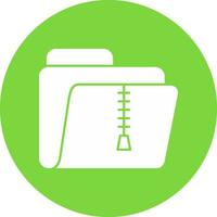Zip Folder Vector Icon Design