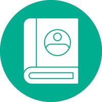 diseño de icono de vector de libro de contactos