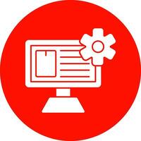 Content Management System Vector Icon Design