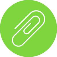 Paper Clip Vector Icon Design