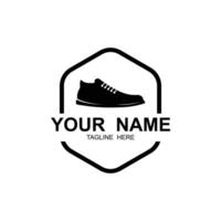 shoe logo vector icon illustrtation design