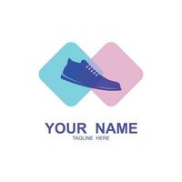 shoe logo vector icon illustrtation design