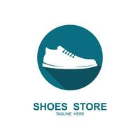 shoe logo vector icon illustrtation design