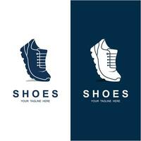 shoe logo vector icon illustrtation design