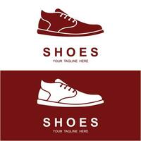 shoe logo vector icon illustrtation design