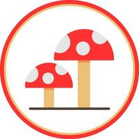 Mushrooms Vector Icon Design