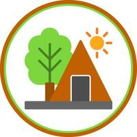 Camping Vector Icon Design