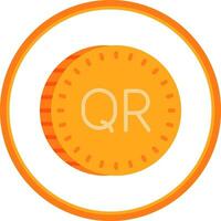 Qatari riyal Vector Icon Design