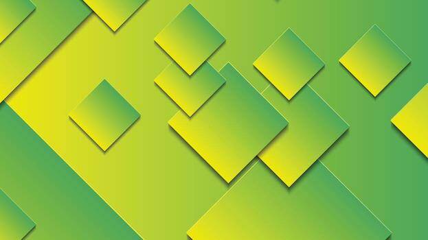 resumen verde y amarillo degradado antecedentes con rectángulo líneas vector